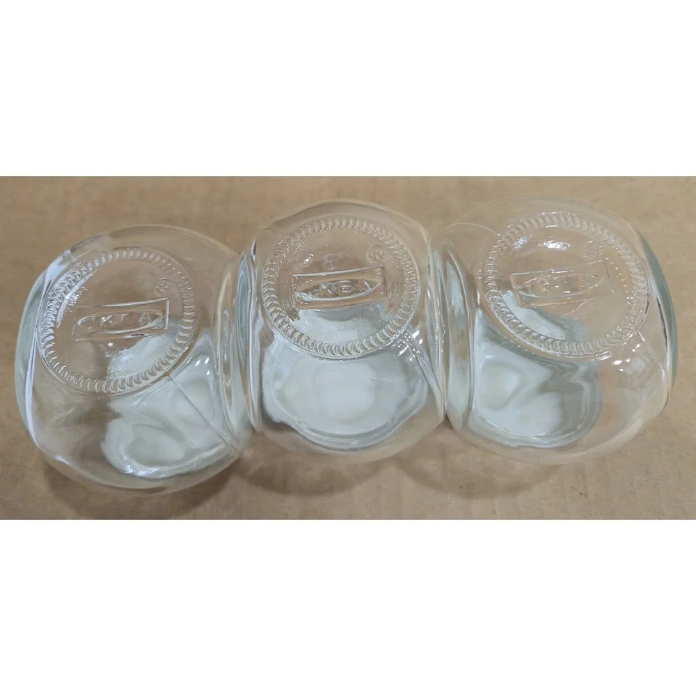 IKEA RAJTAN Spice Jars Glass Aluminum Color 3 Pack 5 oz 79955